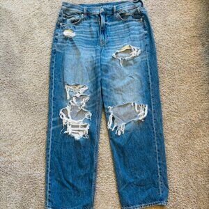 American Eagle Outfitters Blue Distressed Jeans